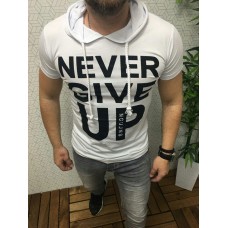 ТЕНИСКА NEVER GIVE UP White